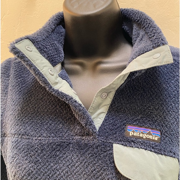 Patagonia Navy Snap T fleece pullover size XS - Picture 8 of 11